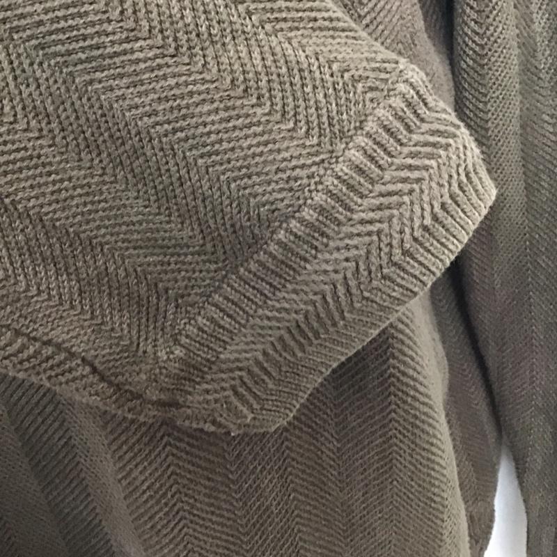 チャップス CHAPS ニット、セーター 長袖 長袖ニットカットソー ニット セーター クルーネックニット XXL ストライプ 茶 / ブラウン / メンズ USED 古着 中古 10124601
