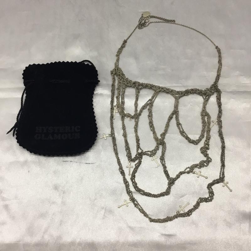 ヒステリックグラマー HYSTERIC GLAMOUR アクセサリー ネックレス、ペンダント 十字架 クロス 銀 / シルバー / レディース USED 古着 中古 10114222