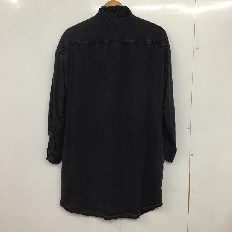 ザラベーシック ZARA BASIC シャツ、ブラウス 長袖 S 無地 黒 / ブラック / レディース USED 古着 中古 10136527