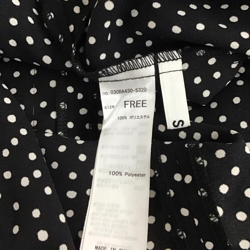 スライ SLY カットソー 長袖 030ba430-5320 PETIT DOT V/N TOPS FREE ドット 黒 / ブラック / レディース USED 古着 中古 10119888