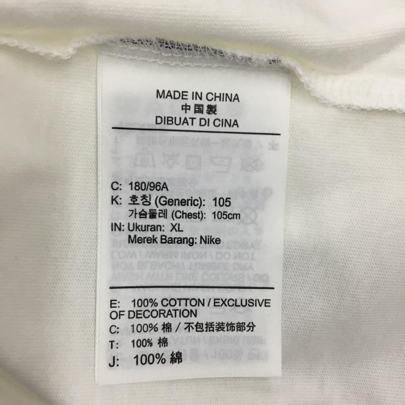 ナイキ NIKE Tシャツ 半袖 ct6533-100 プリントT シャツ 半袖カットソー スポーツウェア XL ロゴ、文字 白 / ホワイト / メンズ USED 古着 中古 10114041