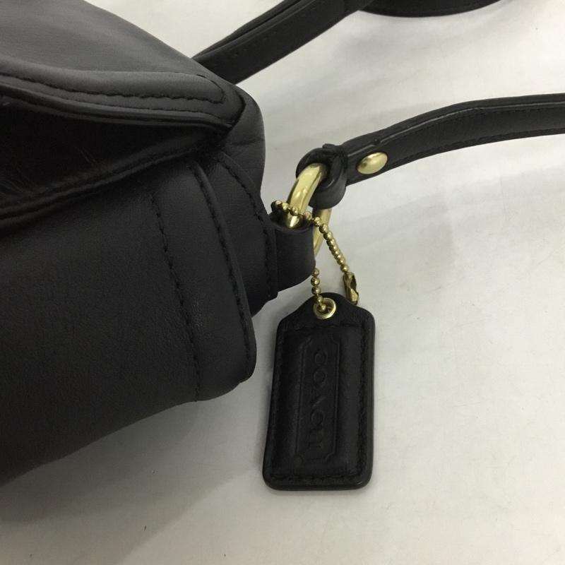 コーチ COACH ショルダーバッグ ショルダーバッグ F25150 ポシェット ミニバッグ ロゴ、文字 黒 / ブラック / レディース USED 古着 中古 10131865