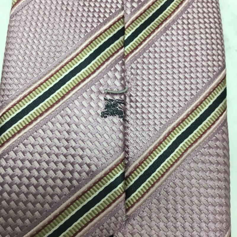 バーバリーブラックレーベル BURBERRY BLACK LABEL ネクタイ ネクタイ 絹 シルク 総柄 桃 / ピンク / メンズ USED 古着 中古 10110626