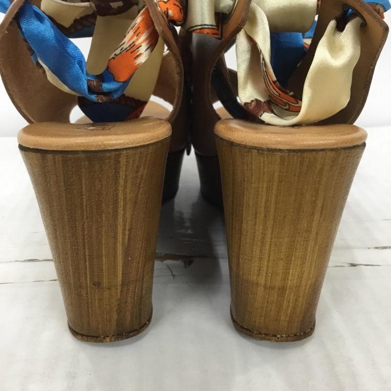 古着 USED サンダル サンダル TENDENZA ウエッジソール 38 箱有 無地 茶 / ブラウン / レディース USED 古着 中古 10123628