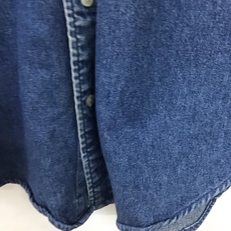 ラルフローレン RALPHLAUREN シャツ、ブラウス 長袖 長袖シャツ 無地シャツ カラーシャツ デニムシャツ ロゴ、文字 インディゴ / インディゴ / メンズ USED 古着 中古 10141815