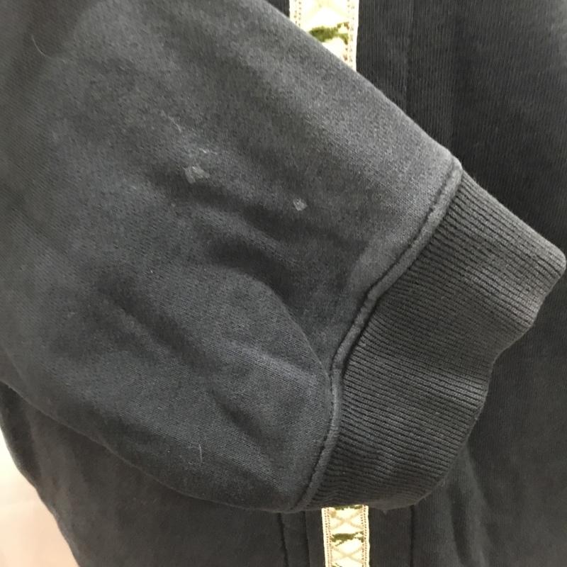 アベイシングエイプ A BATHING APE トレーナー 長袖 長袖スウェット 長袖トレーナ 前開きスウェットカーディガン 90s 00s M 無地 黒 / ブラック / メンズ USED 古着 中古 10111302