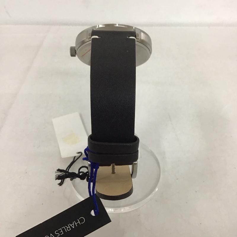 シャルルホーゲル CHARLESVOGELE 腕時計 アナログ(クォーツ式) V0718 レザーベルト カレンダー ロゴ、文字 ダークブラウン / ダークブラウン / メンズ USED 古着 中古 10135225