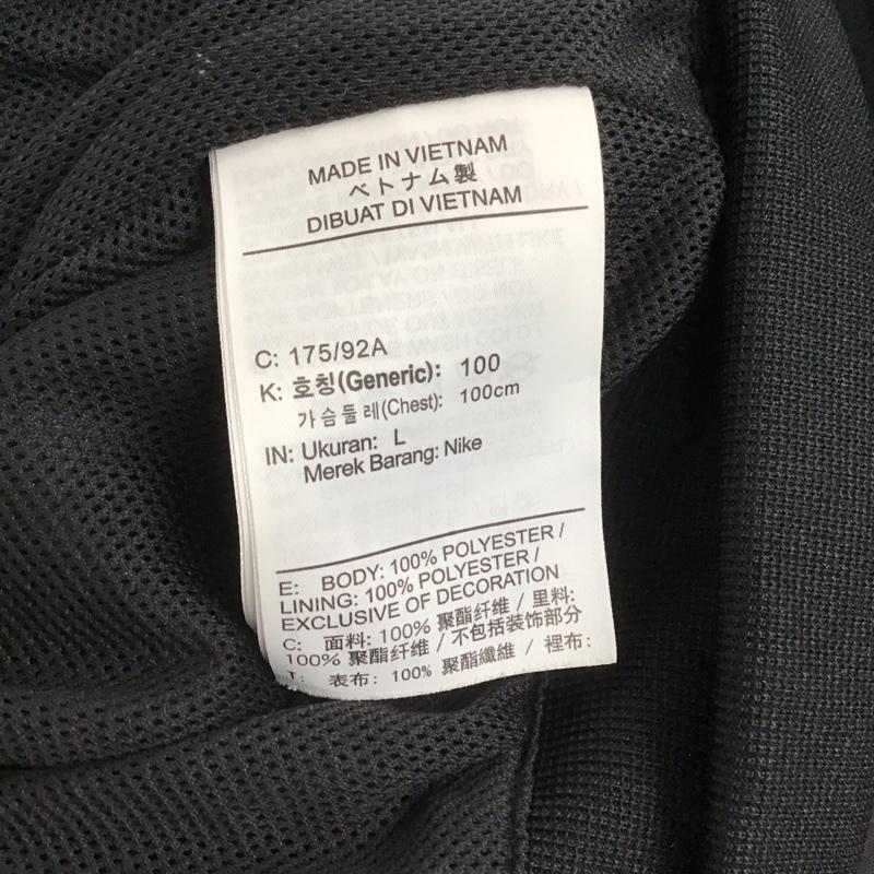 ナイキ NIKE ジャケット、上着 ジャンパー、ブルゾン da0002-010 ウィンドブレーカー ウーブンフーディジャケット L ロゴ、文字 黒 / ブラック / メンズ USED 古着 中古 10148026