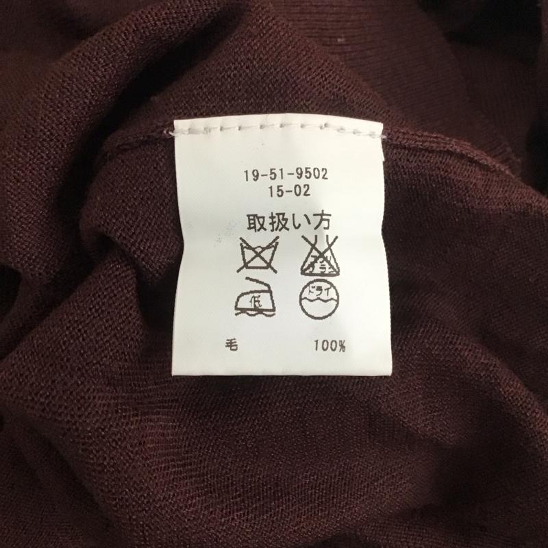 ブルックスブラザーズ BROOKS BROTHERS ニット、セーター 長袖 長袖ニットカットソー ニット セーター Vネックニット M 無地 えんじ / ワインレッド / メンズ USED 古着 中古 10112790