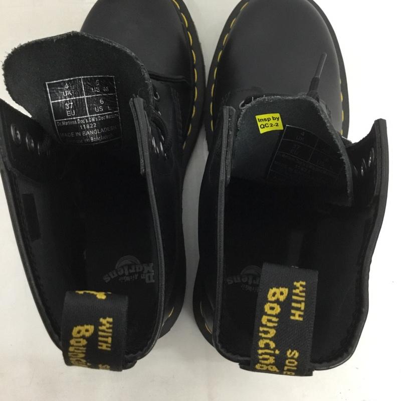 ドクターマーチン Dr.Martens ブーツ 一般 11822 8ホール レースアップブーツ UK4 US:6 無地 黒 / ブラック / レディース USED 古着 中古 10138545