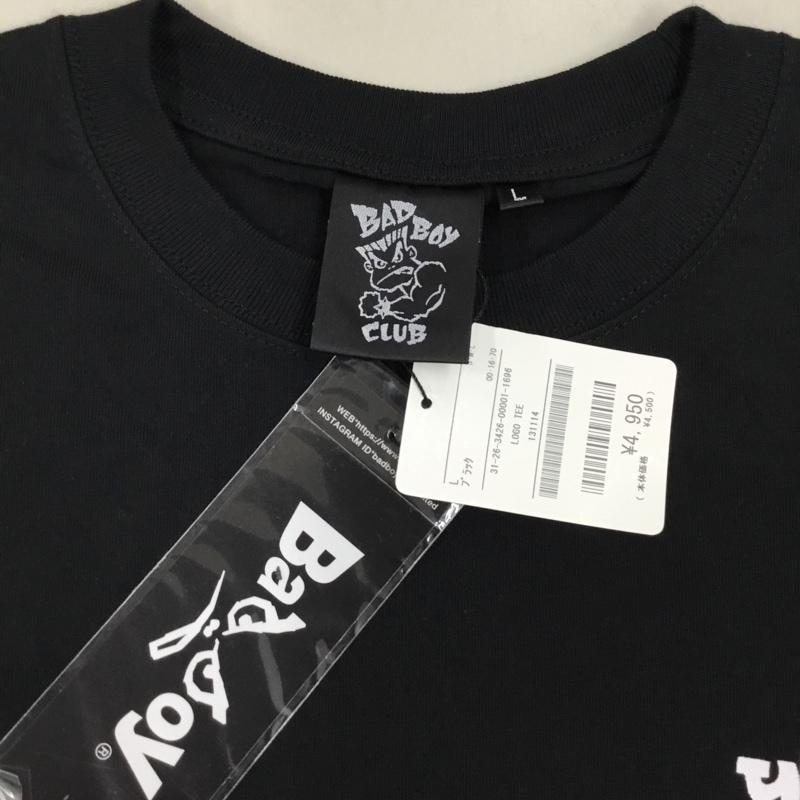 パブリュクス PUBLUX Tシャツ 半袖 半袖カットソー プリントTシャツ クルーネックカットソー L プリント 黒 / ブラック / メンズ USED 古着 中古 10114045