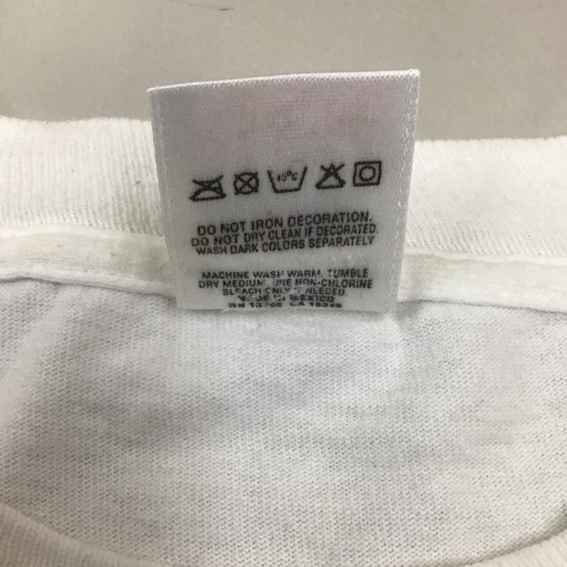 フルーツオブザルーム FRUIT OF THE LOOM Tシャツ 半袖 半袖カットソー プリントTシャツ クルーネックカットソーカットソー 90s 古着 L プリント 白 / ホワイト /  メンズ USED 古着 中古 10113590