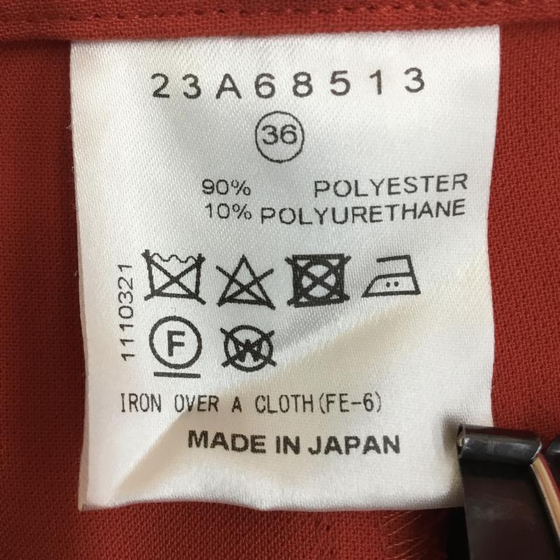 ルシェルブルー LE CIEL BLEU パンツ スラックス 36 無地 赤 / レッド / レディース USED 古着 中古 10139681
