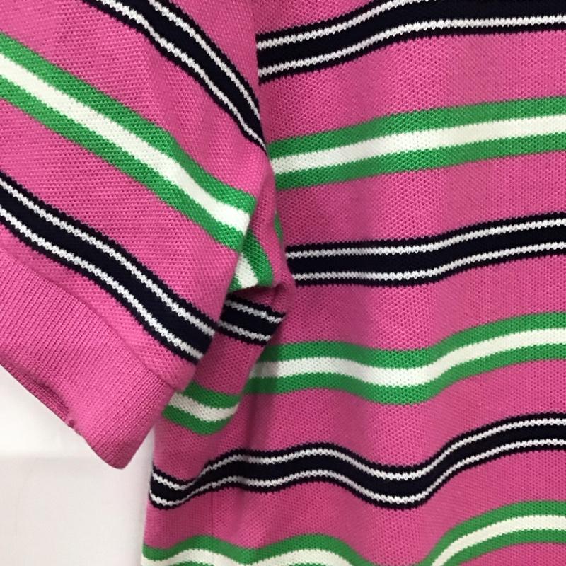 ポロゴルフラルフローレン POLOGOLF ポロシャツ 半袖 半袖ポロシャツ カラーシャツ 半袖カットソー M ボーダー柄 マルチカラー / マルチカラー / メンズ USED 古着 中古 10135473