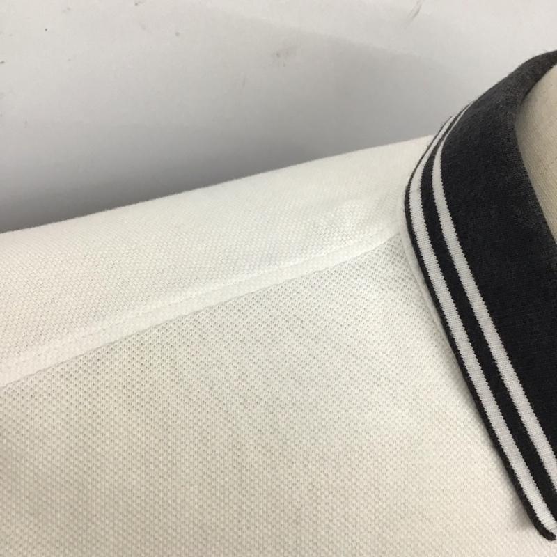 フレッドペリー FRED PERRY ポロシャツ 半袖 半袖ポロシャツ カラーシャツ 半袖カットソー L ロゴ、文字 白 / ホワイト / メンズ USED 古着 中古 10123684