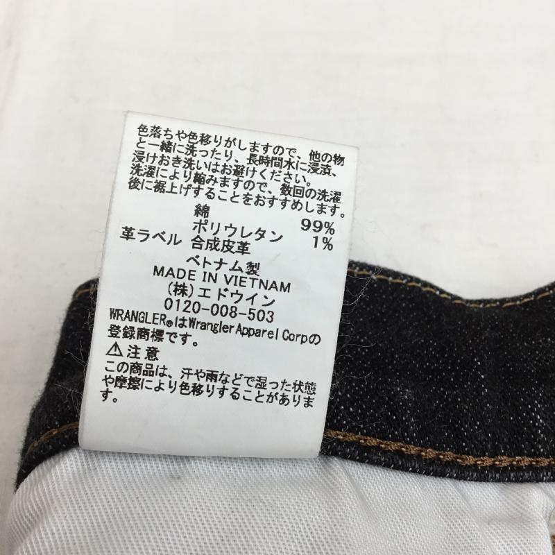 ラングラー Wrangler パンツ デニム、ジーンズ Wrangler ブーツカットパンツ No.WM3907 31インチ ロゴ、文字 黒 / ブラック / メンズ USED 古着 中古 10129900