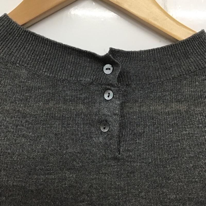 ザラ ZARA ニット、セーター 長袖 5755/100/809 M 無地 灰 / グレー / レディース USED 古着 中古 10133681