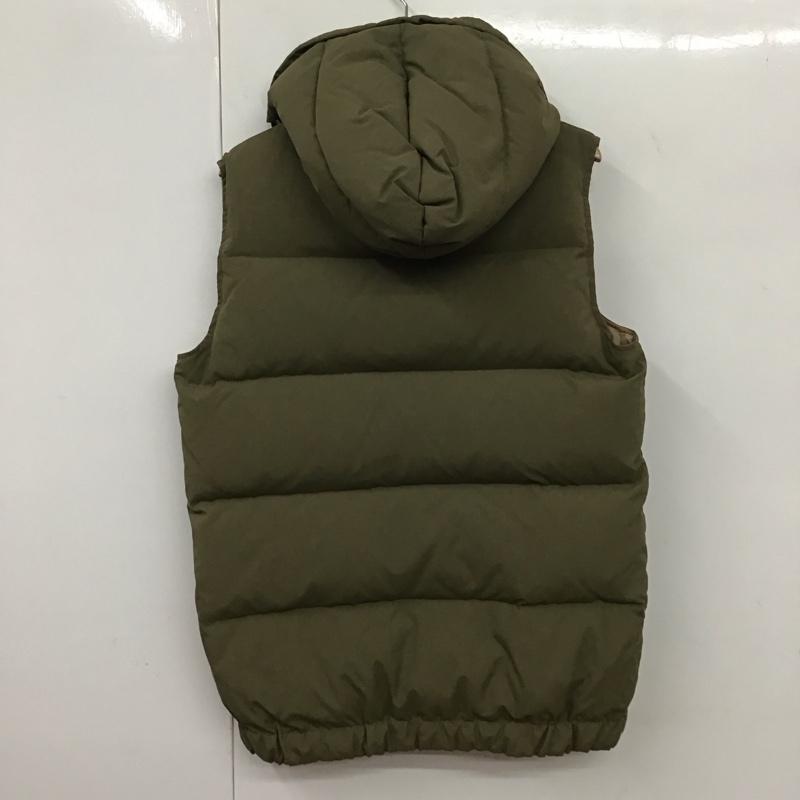 マウンテンイクイップメント MOUNTAIN EQUIPMENT ベスト ベスト ダウンベスト ノースリーブ 前ボタン ジップアップベスト L ロゴ、文字 カーキ / カーキ / メンズ USED 古着 中古 10131551