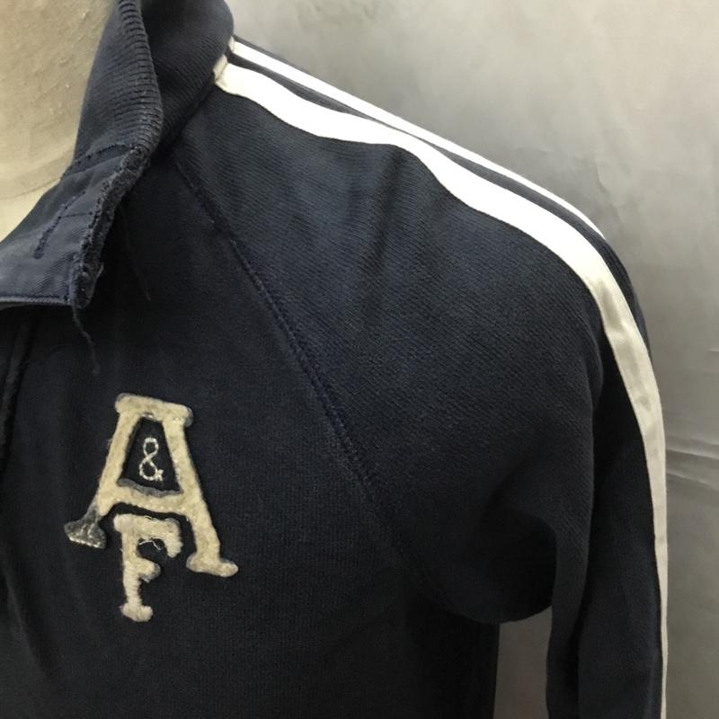 アバクロンビーアンドフィッチ ABERCROMBIE&FITCH カットソー 長袖 長袖カットソー ポロシャツ ラグラン S ロゴ、文字 紺 / ネイビー /  メンズ USED 古着 中古 10112310