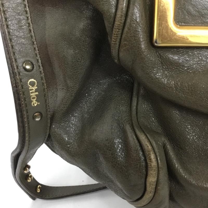 クロエ Chloe ハンドバッグ ハンドバッグ 2WAY ショルダー エテル ロゴ、文字 カーキ / カーキ / レディース USED 古着 中古 10124285