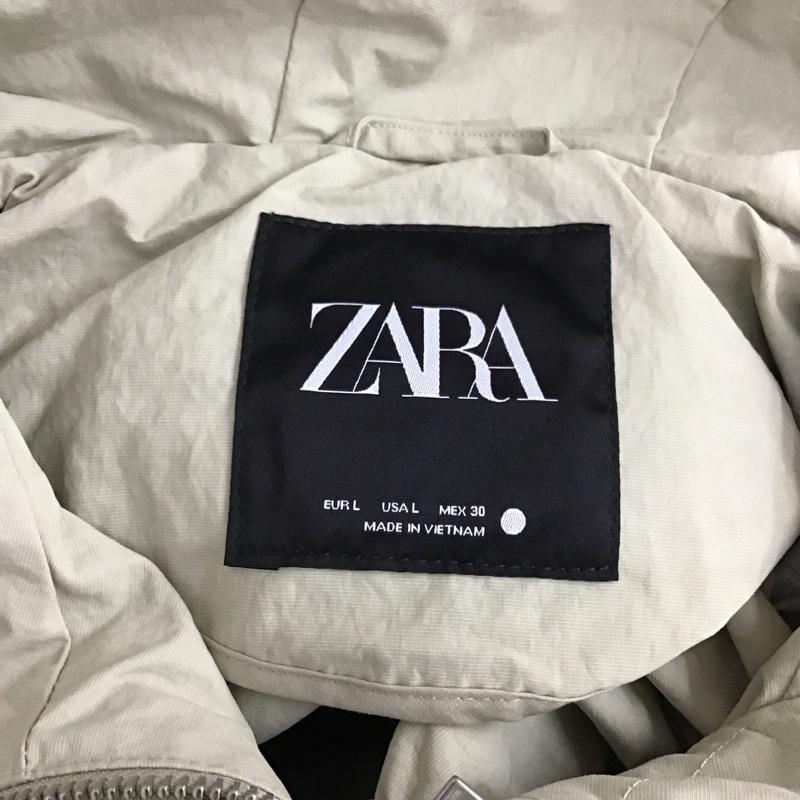 ザラ ZARA ジャケット、上着 ジャンパー、ブルゾン 0518 057 806 クロップドパーカー L 無地 灰 / グレー / レディース USED 古着 中古 10118221