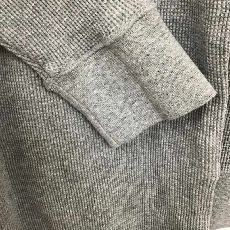 チャンピオン Champion カットソー 長袖 cw-s414 レディース長袖Tシャツ サーマル 長袖カットソー M ロゴ、文字 灰 / グレー / レディース USED 古着 中古 10128750