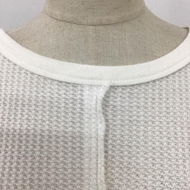 レイビームス Ray BEAMS Tシャツ 半袖 半袖カットソー ワッフルカットソー クルーネックカットソー 無地 白 / ホワイト / レディース USED 古着 中古 10115918