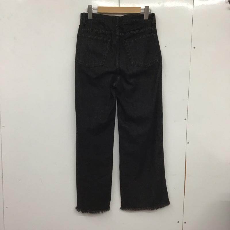 ビームス ハート BEAMS HEART パンツ デニム、ジーンズ 43-21-0059-152 フリンジ S 無地 黒 / ブラック / レディース USED 古着 中古 10139243