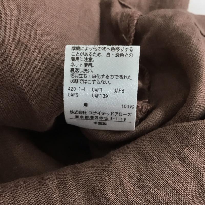 アデイインザライフ A Day in the Life カットソー 半袖 半袖カットソー Vネックカットソー L 無地 茶 / ブラウン / メンズ USED 古着 中古 10148921