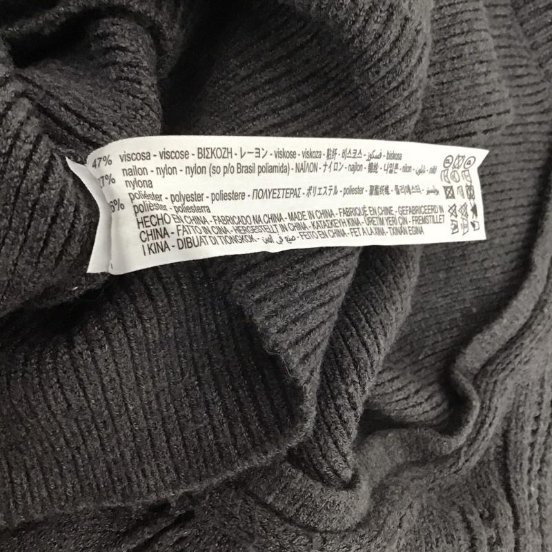 ザラ ZARA ニット、セーター 長袖 M 無地 チャコールグレー / チャコールグレー / レディース USED 古着 中古 10139865