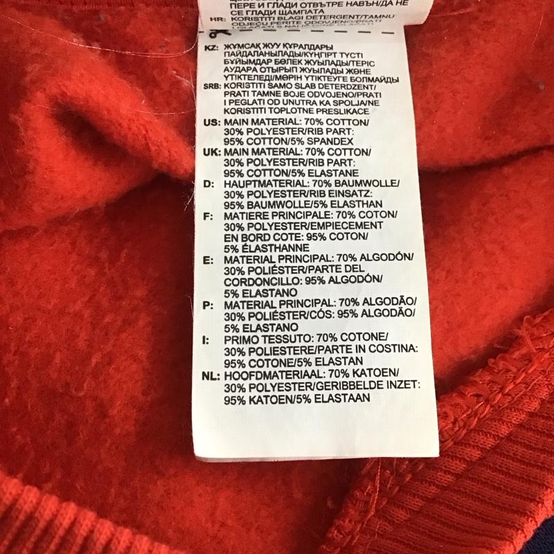 リーボック Reebok トレーナー 長袖 M ロゴ、文字 マルチカラー / マルチカラー / メンズ USED 古着 中古 10108158