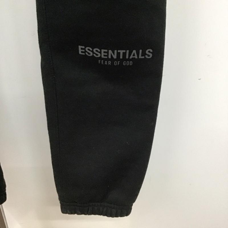 エッセンシャルズ ESSENTIALS パンツ ワークパンツ、ペインターパンツ スウェットパンツ ジャージ カジュアルパンツ ワイドパンツ S ロゴ、文字 黒 / ブラック /  メンズ USED 古着 中古 10123903