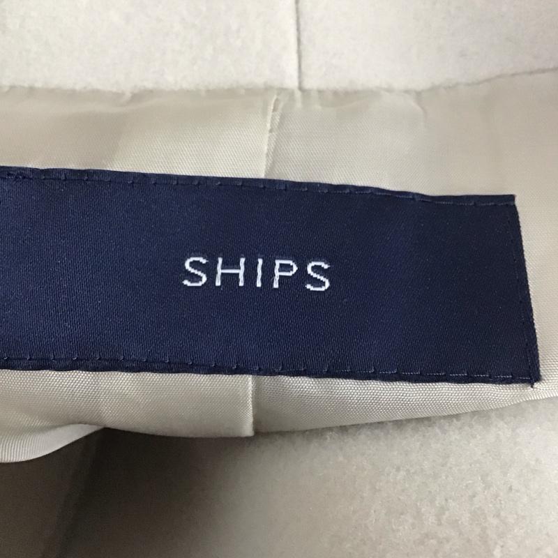 シップス SHIPS ジャケット、上着 ジャケット、ブレザー 314-05-0561 コクーンジップコート Vネック 無地 アイボリー / アイボリー / レディース USED 古着 中古 10113659