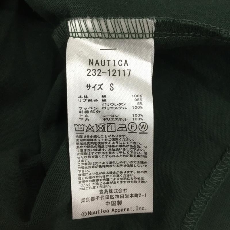 ノーティカ NAUTICA Tシャツ 半袖 半袖カットソー プリントTシャツ クルーネックカットソー S ロゴ、文字 緑 / グリーン /  メンズ USED 古着 中古 10114359