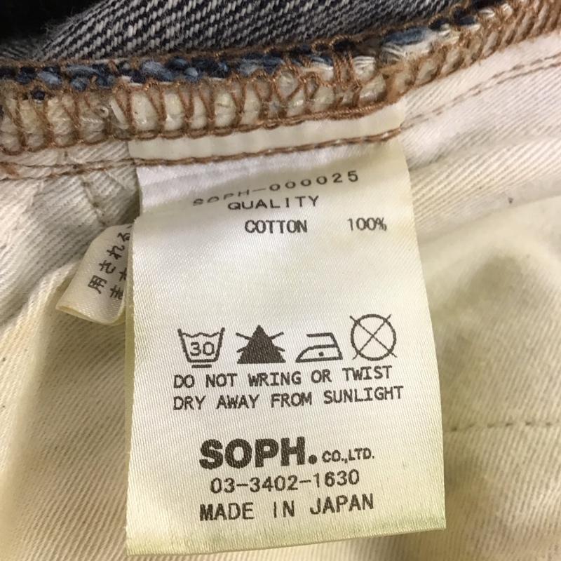 ソフネット SOPHNET. パンツ デニム、ジーンズ 32インチ 無地 インディゴ / インディゴ / メンズ USED 古着 中古 10138228