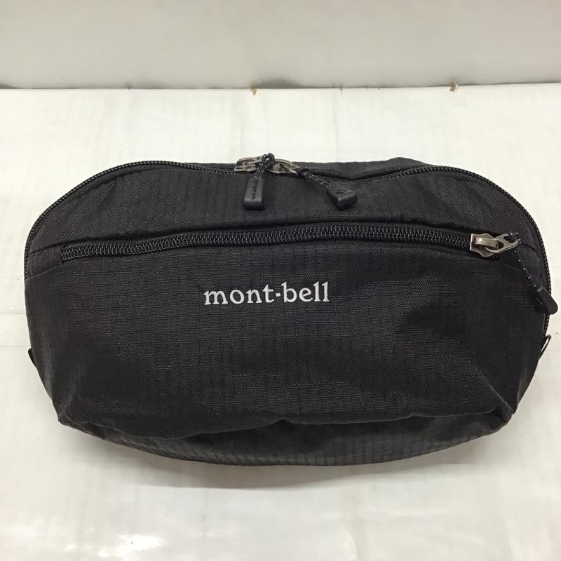 モンベル mont-bell ウエストバッグ ウエストバッグ ウエストポーチ ボディバッグ ロゴ、文字 黒 / ブラック / メンズ USED 古着 中古 10116974