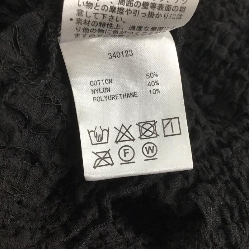 ダブルクローゼット w closet シャツ、ブラウス 半袖 340123 ショート丈 無地 黒 / ブラック / レディース USED 古着 中古 10139111