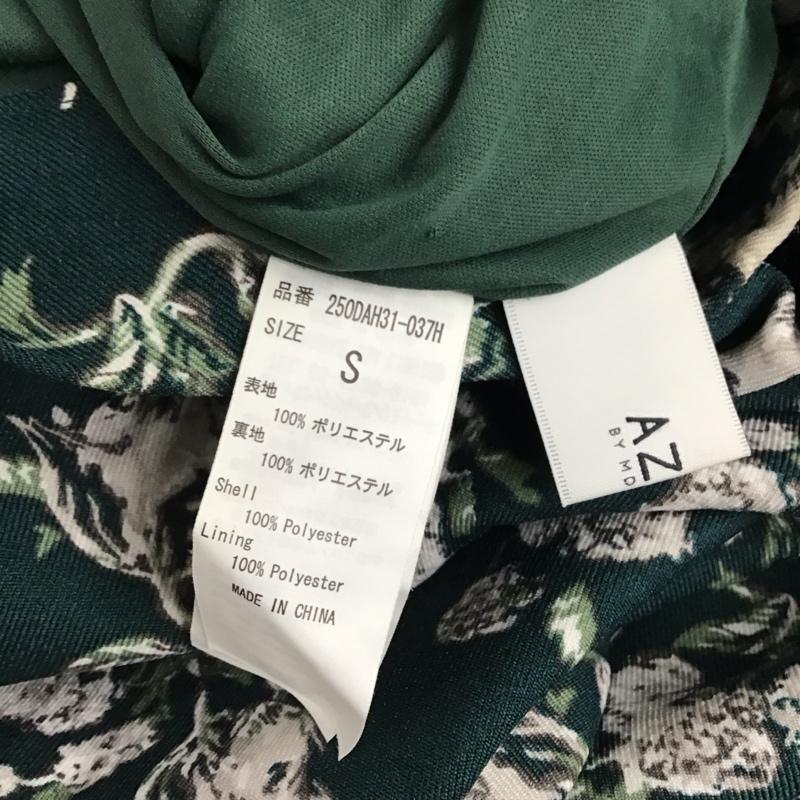 アズールバイマウジー AZUL BY MOUSSY スカート ロングスカート 250DAH31-037H FLOWER PATTERN SIDE SLIT SKIRT S 花柄 緑 / グリーン / レディース USED 古着 中古 10114082
