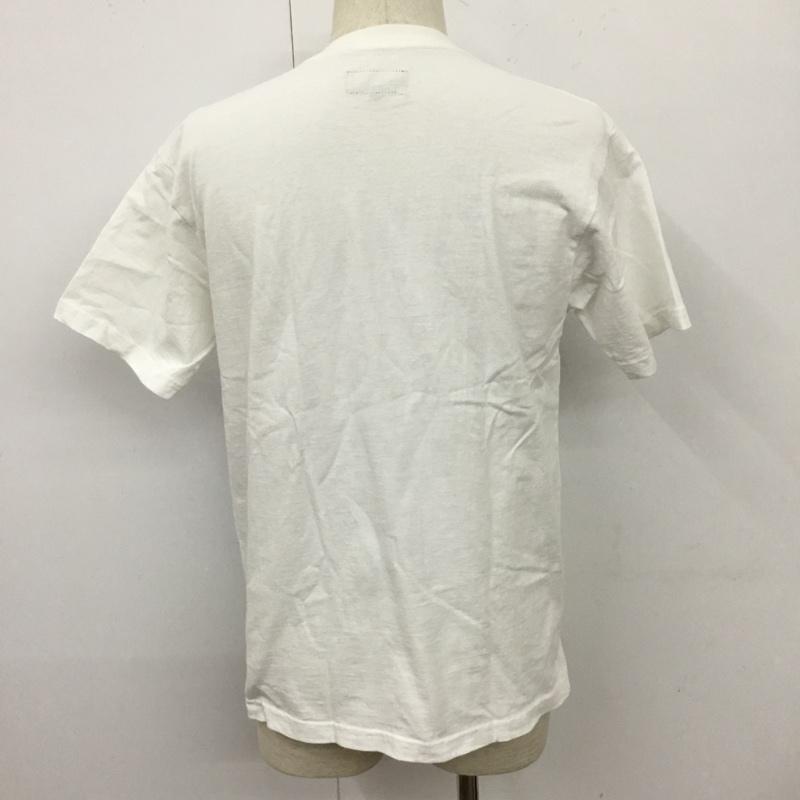 ブルーブルー BLUE BLUE Tシャツ 半袖 半袖カットソー プリントTシャツ クルーネックカットソー S プリント 白 / ホワイト /  メンズ USED 古着 中古 10110048