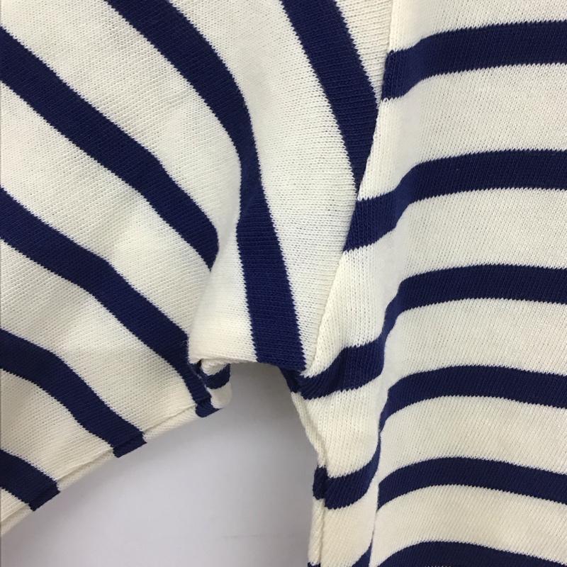 ユナイテッドアローズグリーンレーベルリラクシング UNITED ARROWS green label relaxing カットソー 長袖 3217-175-4060 長袖ボーダートップス 長袖カットソー L ボーダー柄 青 / ブルー / メンズ USED 古着 中古 10133192