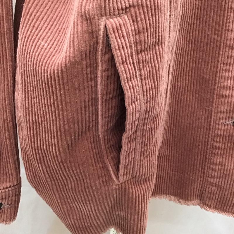 ザラ ZARA ジャケット、上着 ジャケット、ブレザー コーデュロイジャケット ポケットジャケット カジュアルジャケット L 無地 えんじ / ワインレッド / レディース USED 古着 中古 10118552