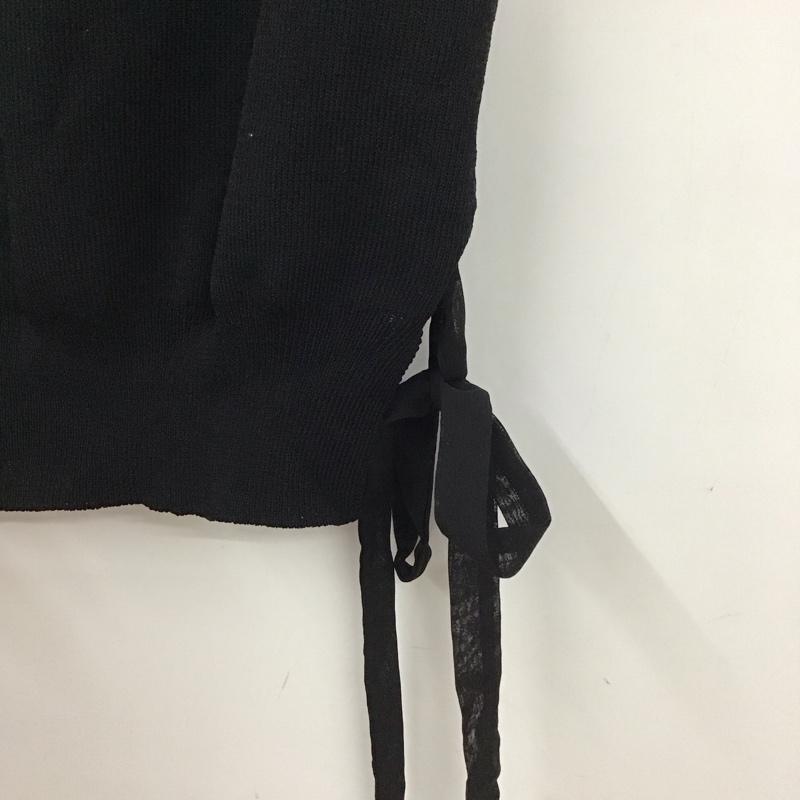 ミーア MIIA カットソー 半袖 FREE 無地 黒 / ブラック / レディース USED 古着 中古 10130299