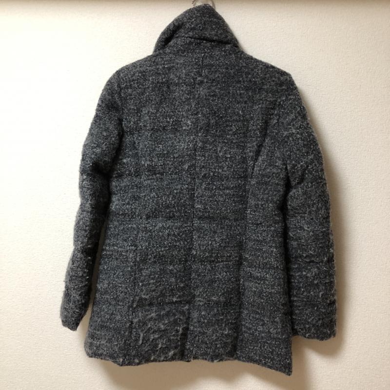 クリツィア KRIZIA コート ダウンコート 40 無地 灰 / グレー / X 黒 / ブラック / レディース USED 古着 中古 10008646