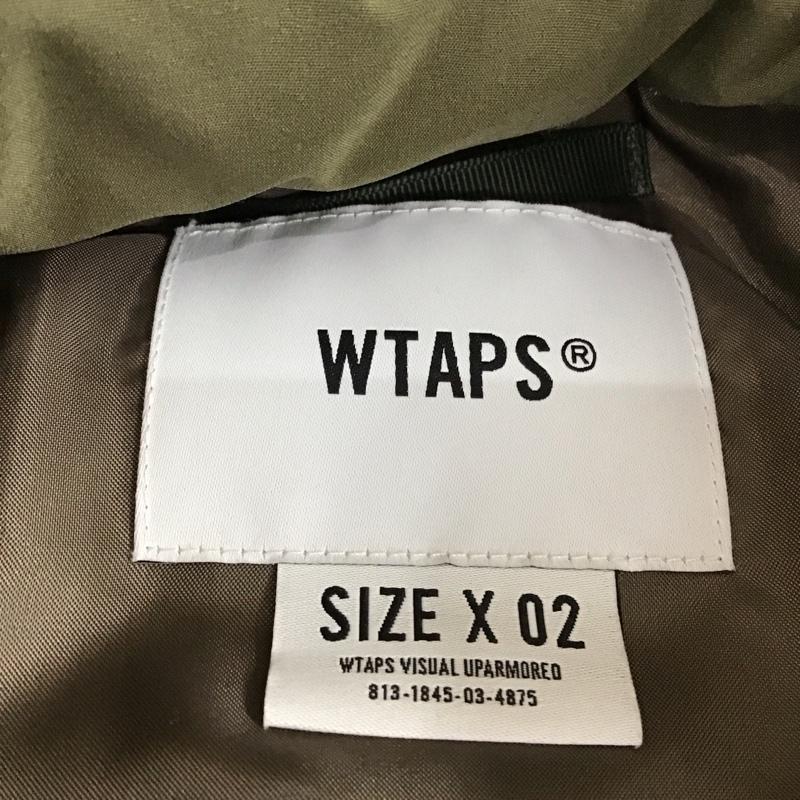 ダブルタップス WTAPS ジャケット、上着 ジャケット、ブレザー 232brdt-jkm06 23AW TTLPULLOVERJACKET ハーフジップ プルオーバー 中綿ジャケット 2 ロゴ、文字 カーキ / カーキ / メンズ USED 古着 中古 10119120