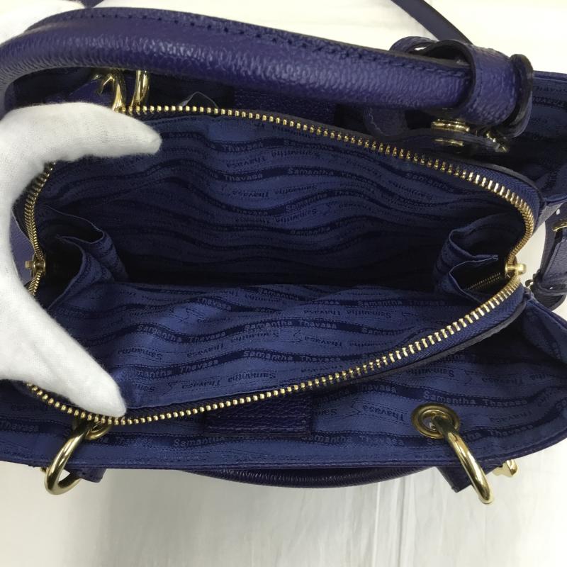 サマンサタバサ Samantha Thavasa ショルダーバッグ ショルダーバッグ 2WAY ロゴ、文字 青 / ブルー / レディース USED 古着 中古 10137579