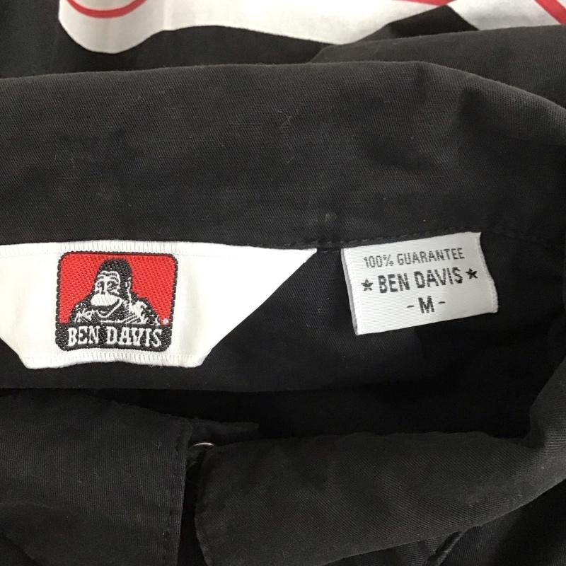 ベンデイビス BEN DAVIS シャツ、ブラウス 長袖 長袖シャツ カラーシャツ ポケットシャツ 長袖カットソー M ロゴ、文字 黒 / ブラック /  メンズ USED 古着 中古 10110729