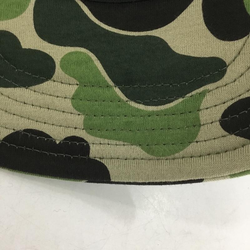 アベイシングエイプ A BATHING APE 帽子 キャップ 001CPL301012M メッシュキャップ カモ柄 迷彩 FREE ロゴ、文字 カーキ / カーキ / X 緑 / グリーン / メンズ USED 古着 中古 10136965