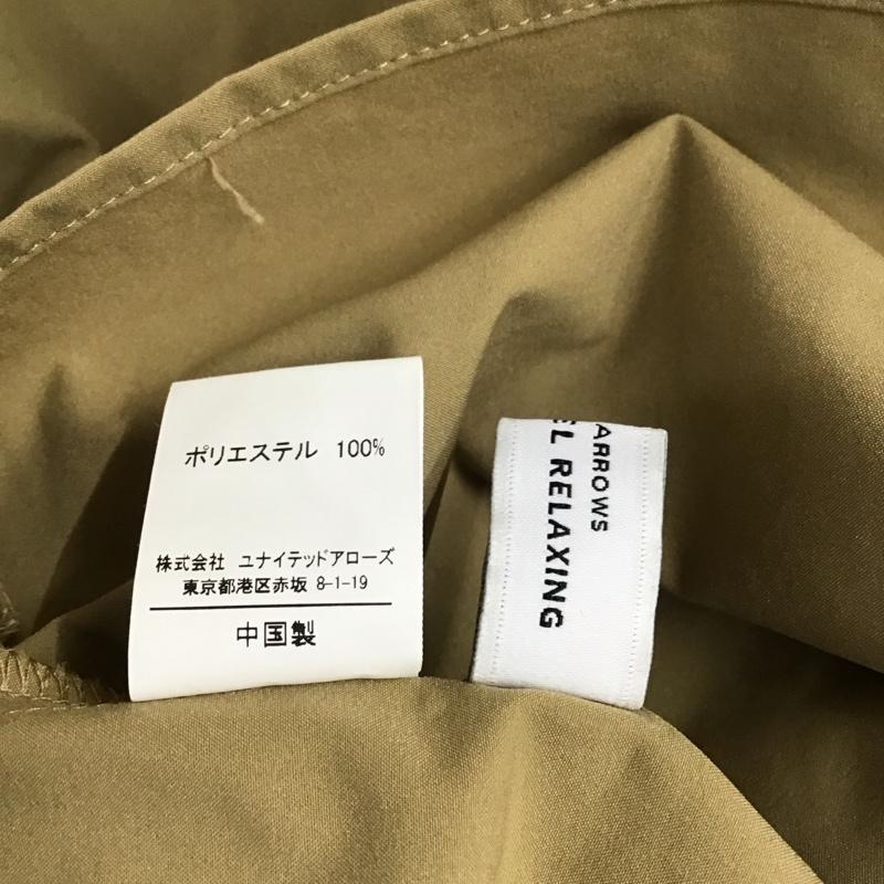グリーンレーベルリラクシング green label relaxing カットソー 長袖 3511-137-1442 ソデ タック ペプラム ブラウス 無地 ベージュ / ベージュ / レディース USED 古着 中古 10116323