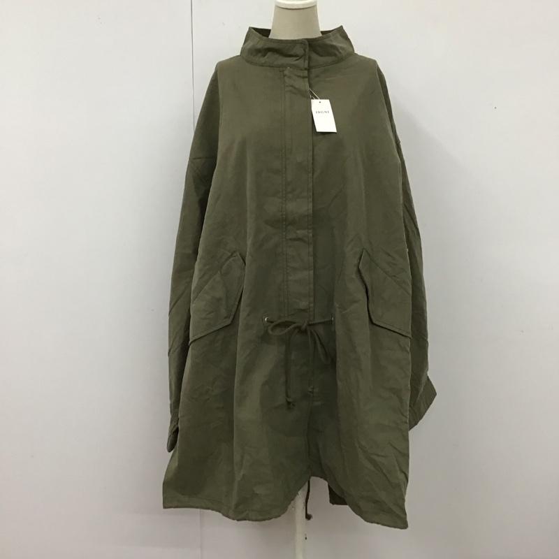 イング INGNI コート コート一般 221-750093-07 スタンドカラーモッズコート タグ付き M 無地 カーキ / カーキ / レディース USED 古着 中古 10122469