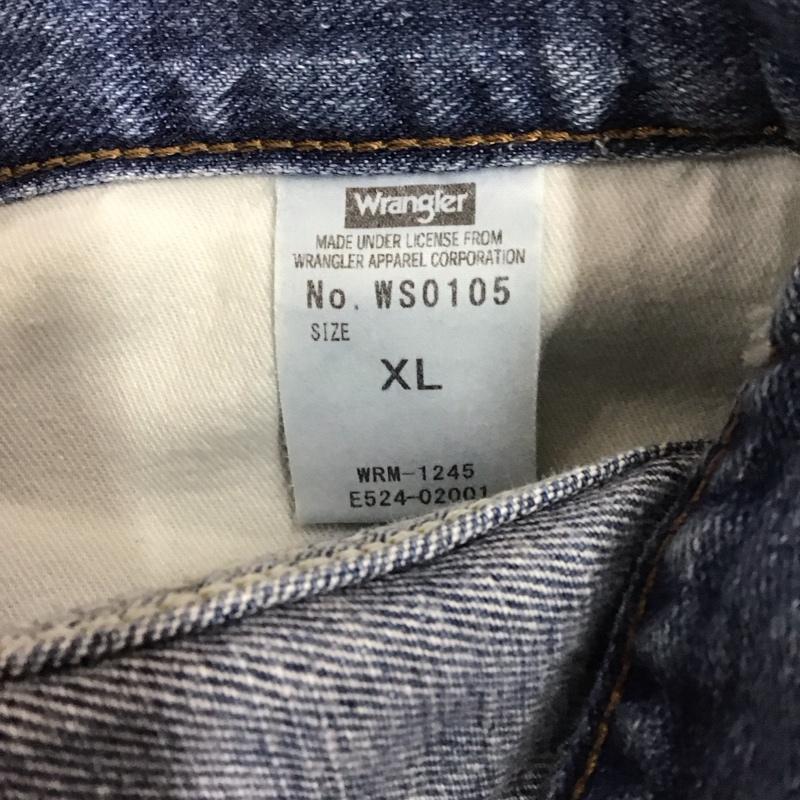 ラングラー Wrangler パンツ デニム、ジーンズ デニムパンツ ストレートパンツ ワイドパンツ カジュアルパンツ XL 無地 インディゴ / インディゴ /  メンズ USED 古着 中古 10122706